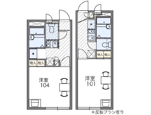 レオパレスツーリーフⅡの間取り