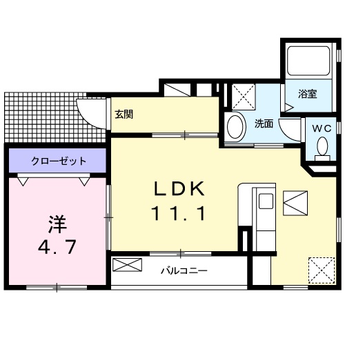 ビリーブ・Kの間取り