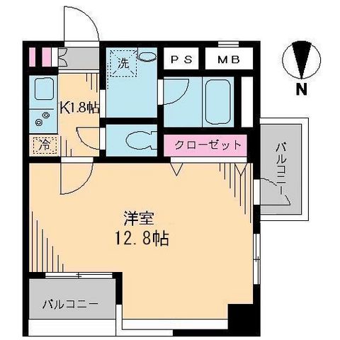 ブルソール信濃町の間取り