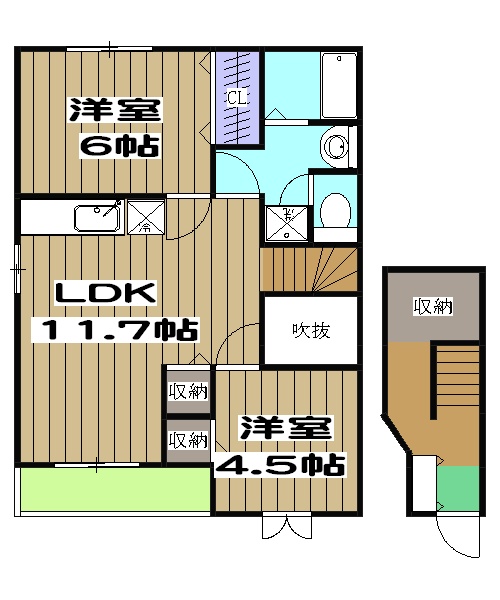 サンリットMORI Aの間取り