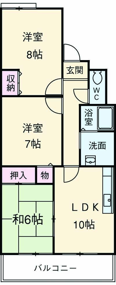 サンシャイン梅津の間取り