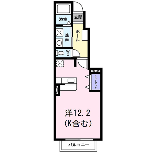 アビタシオン・01060号室の間取り