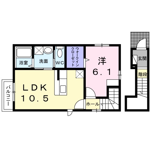 クリームローズの間取り