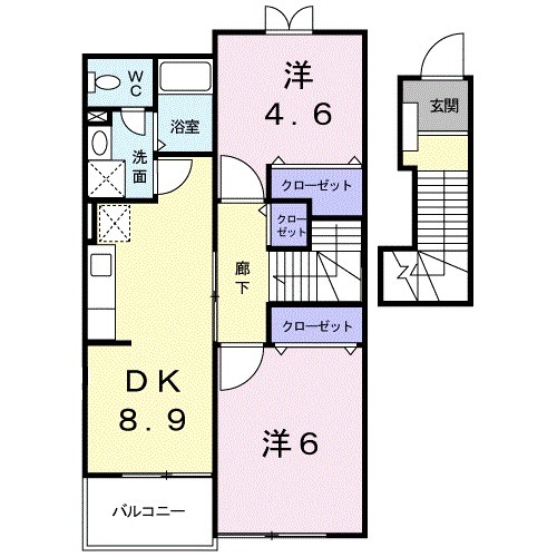 プラースⅡの間取り