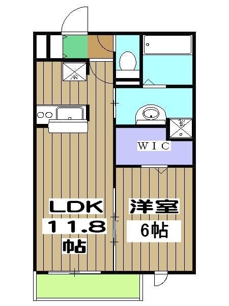 プレジールA棟の間取り