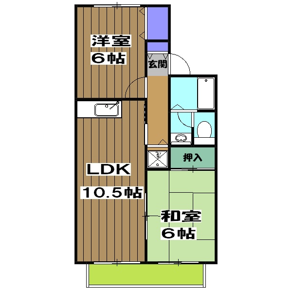 プチウエストの間取り