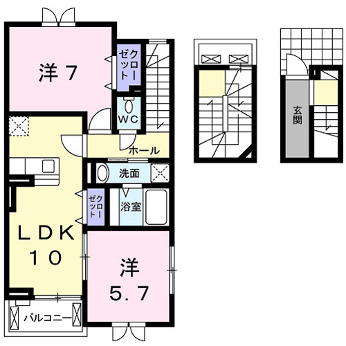 サンタ・ピーク・03010号室の間取り