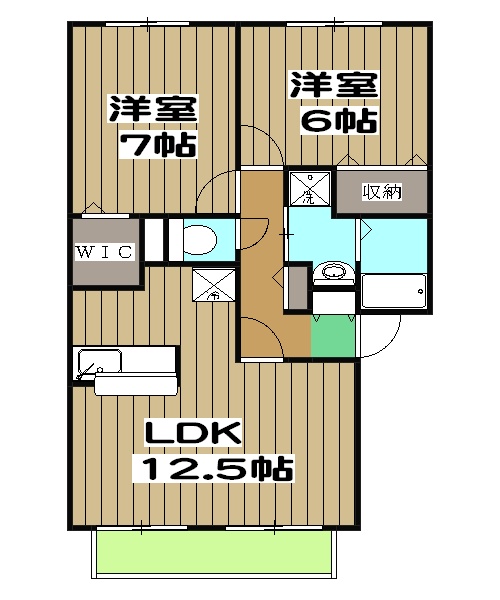 サンシルク桂南の間取り