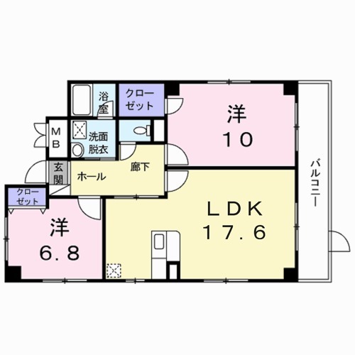 アパルトマン505の間取り