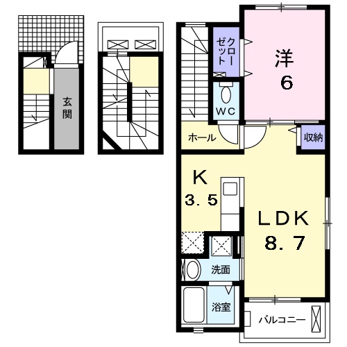 ドルチェ・Sの間取り