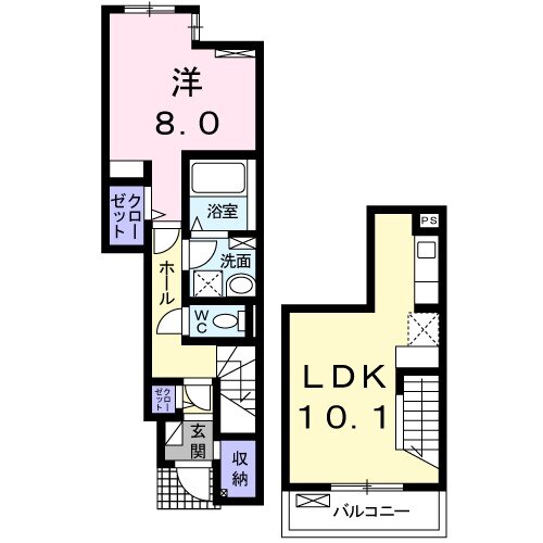シカタ　ロジュマンの間取り