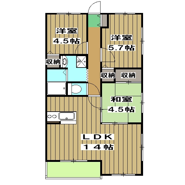 ハイエスト滝川の間取り