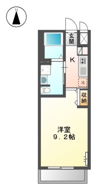 Blue Bｌossom（ ブルーブロッサム ）の間取り