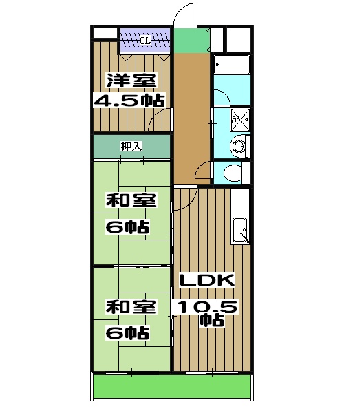 ロイヤル清涼の間取り