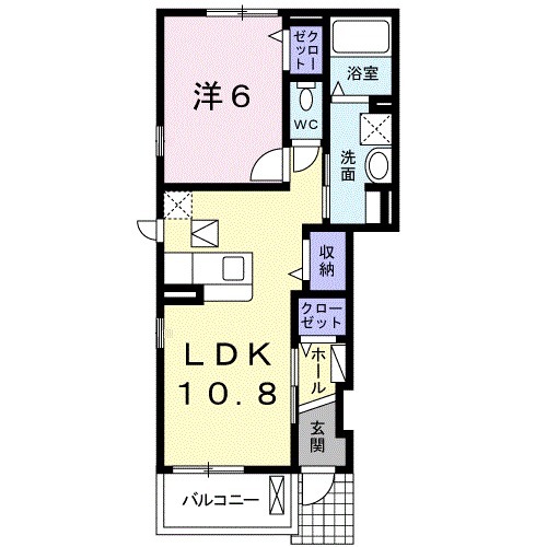 レジデンス愛Ａの間取り