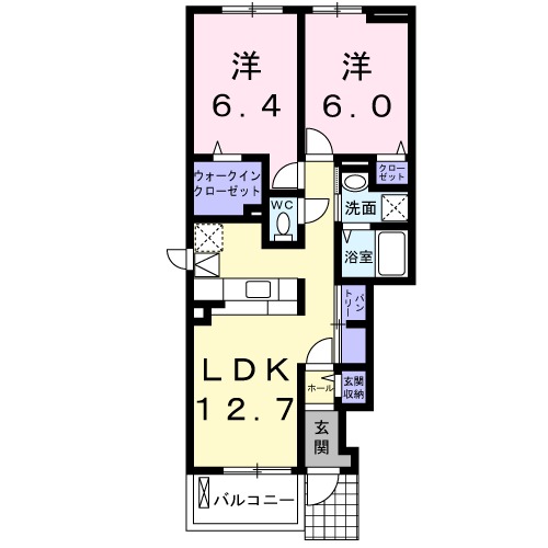 リヴァージュAの間取り