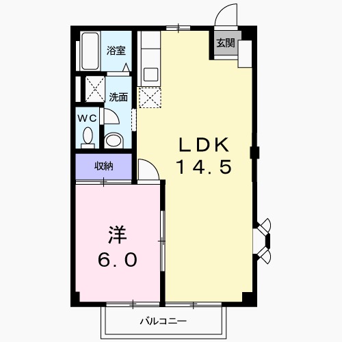 メゾンエクセルKAの間取り