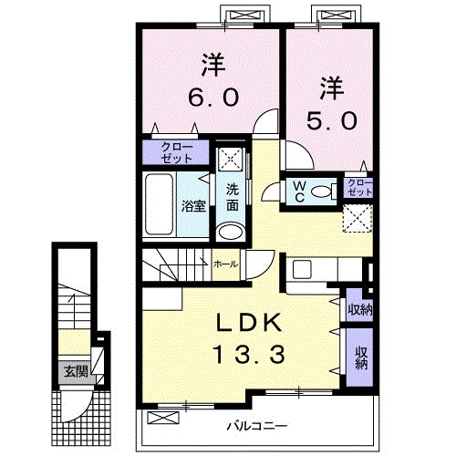 レイラ 堀の間取り