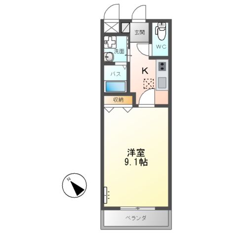 Confort Two(コンフォール ツー)の間取り