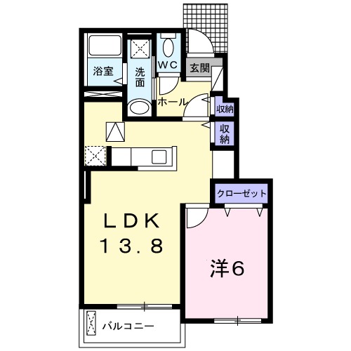 ハッピーハウス　３・01030号室の間取り