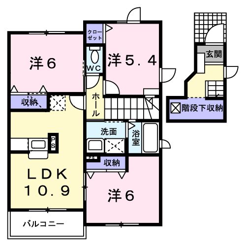 プロムナードⅠの間取り