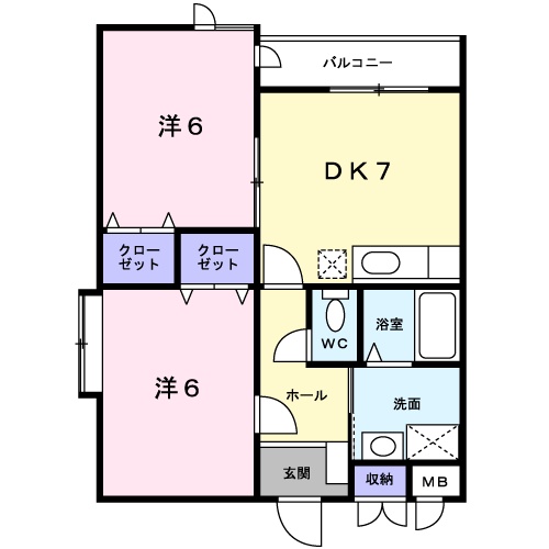 ルーミナス桂の間取り