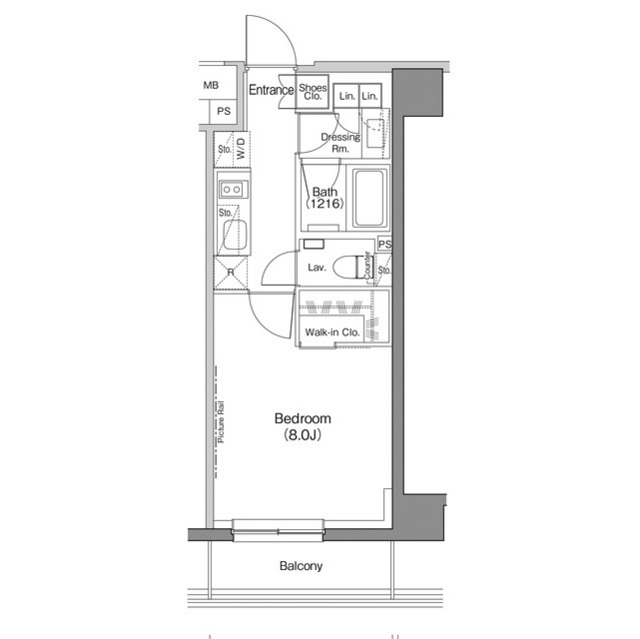 ザ・パークハビオ神楽坂香月の間取り
