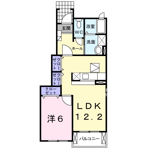 ホマルヴィラ Aの間取り