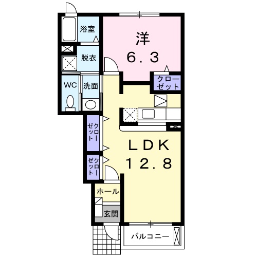 ルミエール Ⅰの間取り