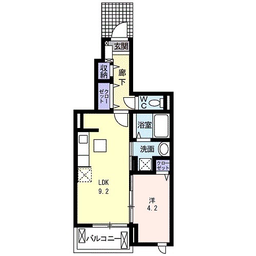 アマルフィ伏見桃山の間取り