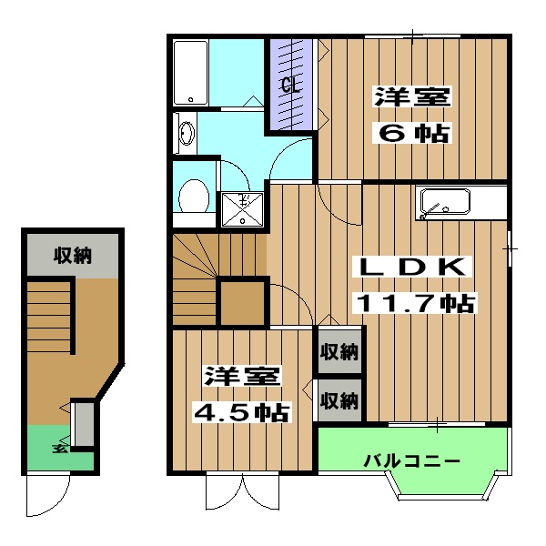 サンリットMORI Bの間取り