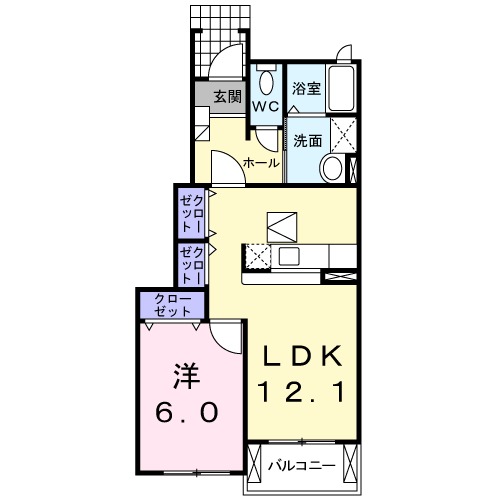 サンハイツ福知山Ⅰの間取り