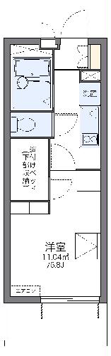 レオパレス紫野の間取り