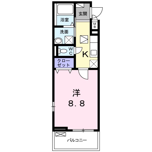 ボヌール アヴニール Ⅲの間取り