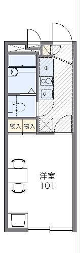 レオパレスかなめ2の間取り