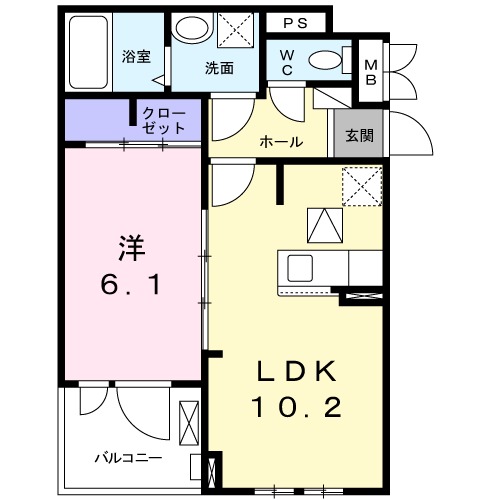 Yシャトレーヌ Ⅲの間取り