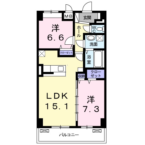 Aroma Ark 京田辺の間取り