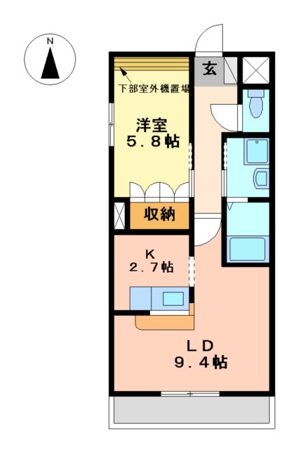 ルル・フルーレの間取り