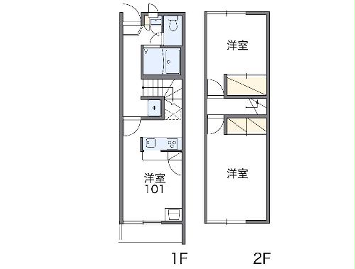 レオパレスピューピルの間取り