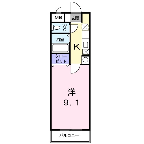 ビリーブ・Fの間取り
