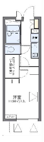 レオパレス衣笠の間取り