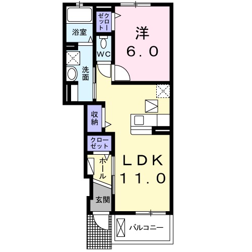 タンドル庄南の間取り