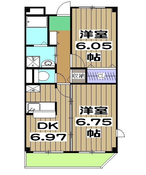 ベルフリ-デの間取り