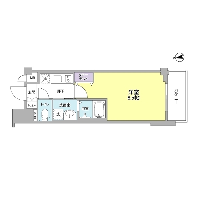 エイペックス京都西陣の間取り