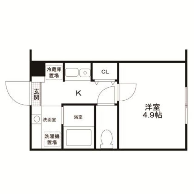 ダイヤモンドレジデンス新宿・108号室の間取り