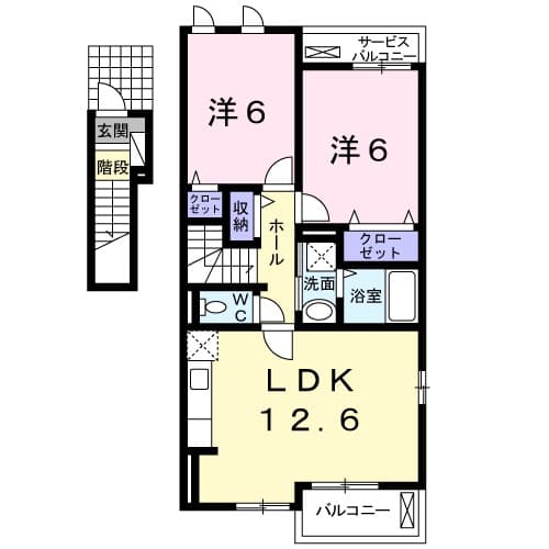 サンシャインⅡの間取り