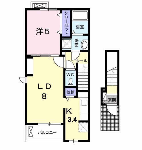 フランブリーズ桂ヶ原の間取り