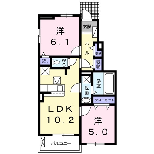 サンリット バンブーの間取り