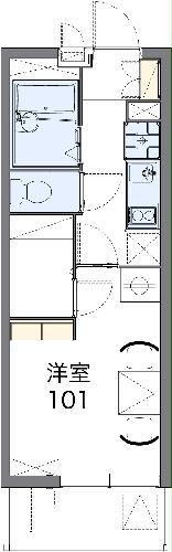 レオパレス紫野の間取り