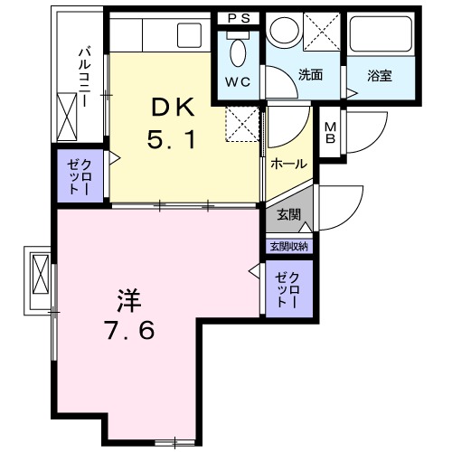 エスポワール 仁の間取り